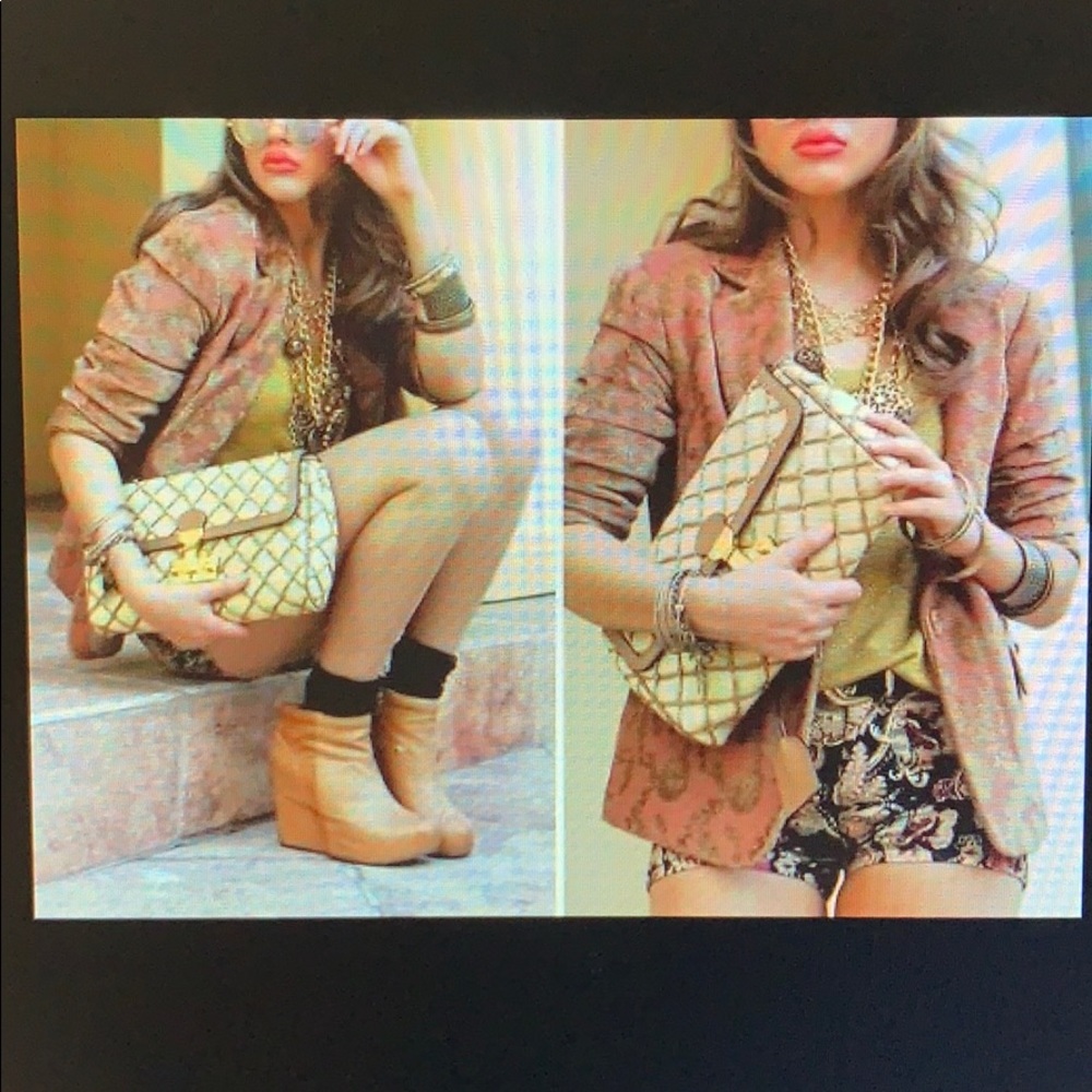 Marc Jacobs raffia woven baroque Faye bag